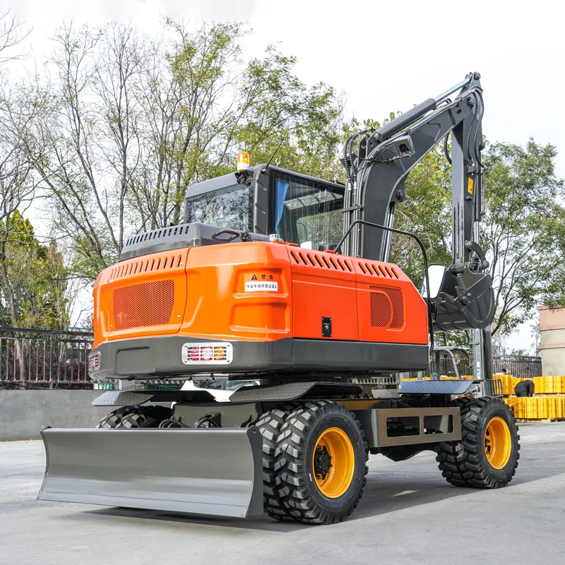High Quality Large Excavator EPA Certified Engine Wheeled Excavator Farm Chinese Brand Large Excavator Wheeled digger