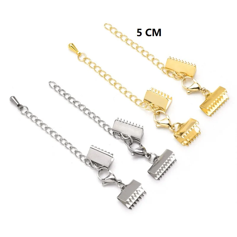 Jewelry Findings Stainless Steel 18k Gold Plating Lobster Cord finished clipper Clasp,necklace Clasp for Jewelry making