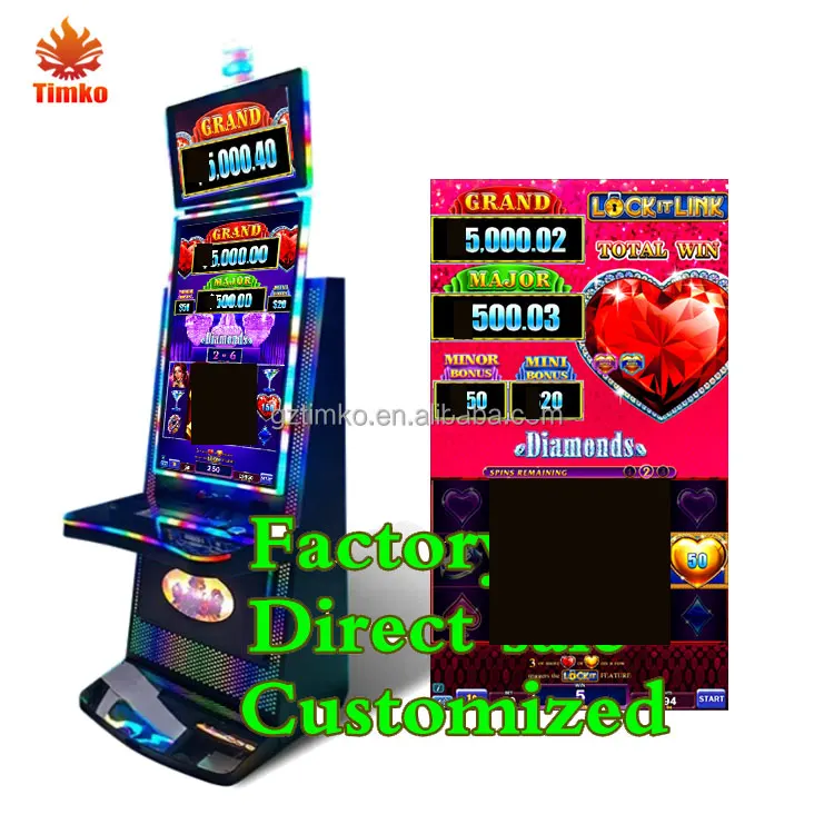 32 43 inch Vertical LCD Touch Screen Fire Link /Piggy Rakin /Bacon Fusion /Super Lock Game Board