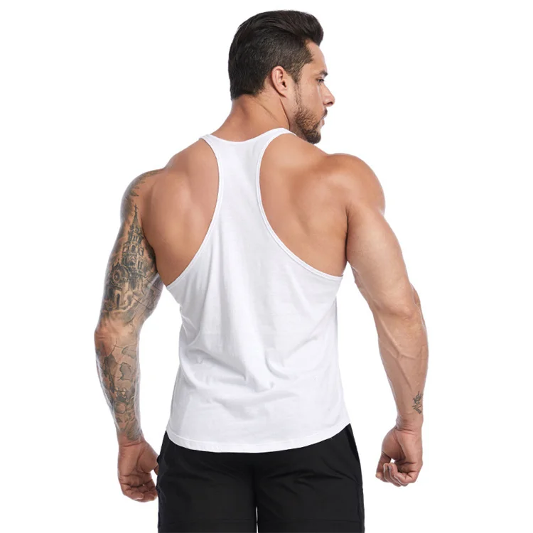 Wholesale Custom Logo Size Color Mens Tank Tops Fitness Sportswear Outwork Sleeveless Singlet Men Stringers