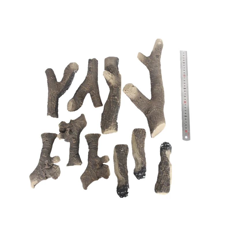 On Sale Inno Living Fireplace Decorative Ceramic Fiber Log Set