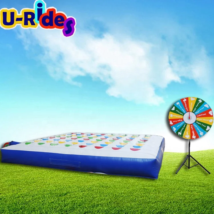 Factory prices fun interactive game blow up twister mattress inflatable twister for carnival events