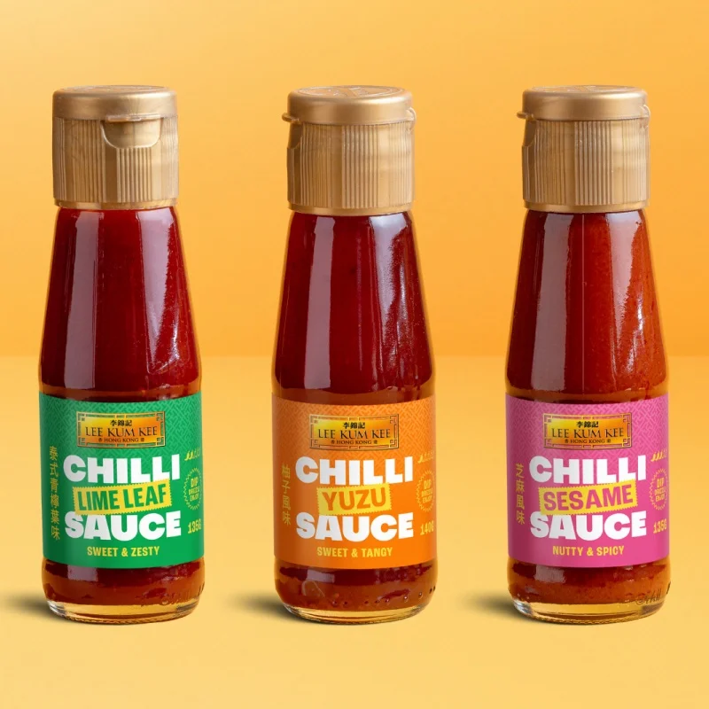 Recyclable chilli sauce glass bottle wholesale empty round glass bottles for sauce 10 oz