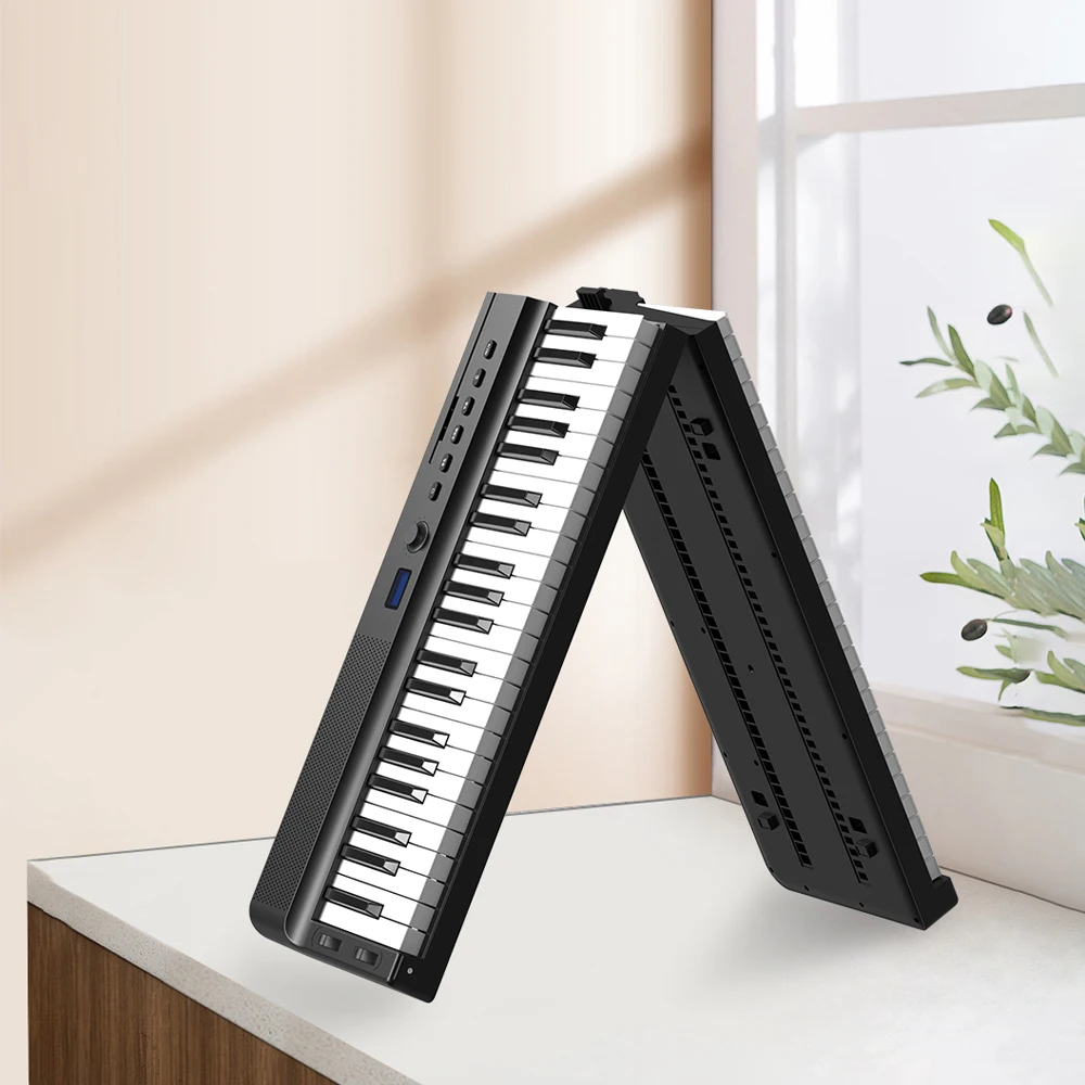 Best selling PJ88D folding piano digital piano with big speaker and battery portable piano with record function