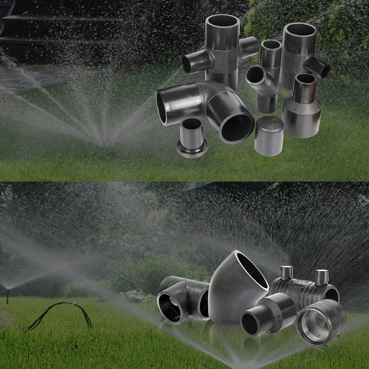 APAS China Factory Price All Types HDPE Pe Pipe Fitting  Fittings  For water supply drainage HVAC Aquaculture Gas Submarine