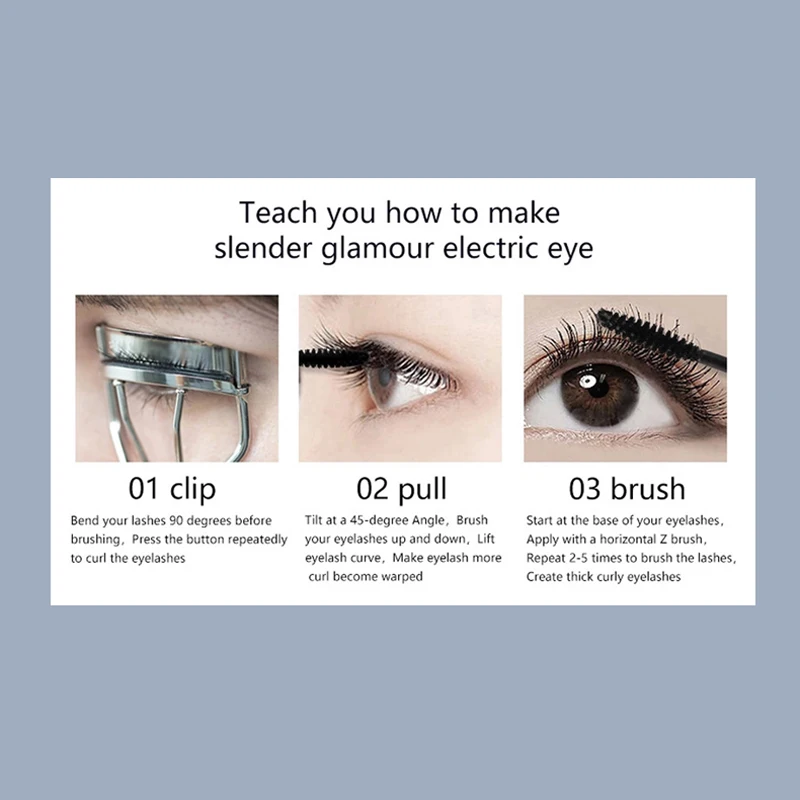 Painting Girl Thin Brush Mascara No Shading Mascara New Natural Anti-sweat Slim Thin Head Mascara Fine Waterproof