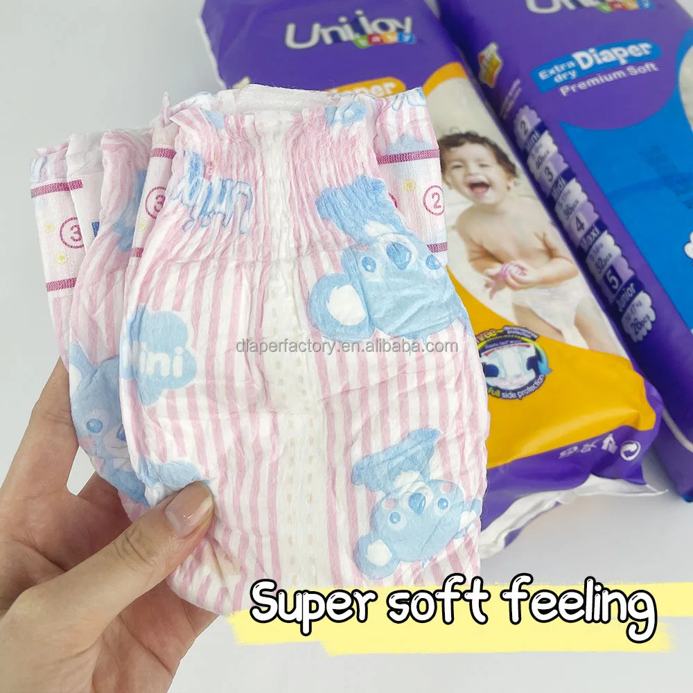 factory supply disposable Unijoy baby dry surface diaper chemical free diapers cotton baby diapers supplier