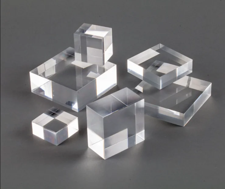 Clear Acrylic Jewelry Display Stand, Custom Acrylic Block Solid Cube Display Stands, Jewelry Display Block Holder