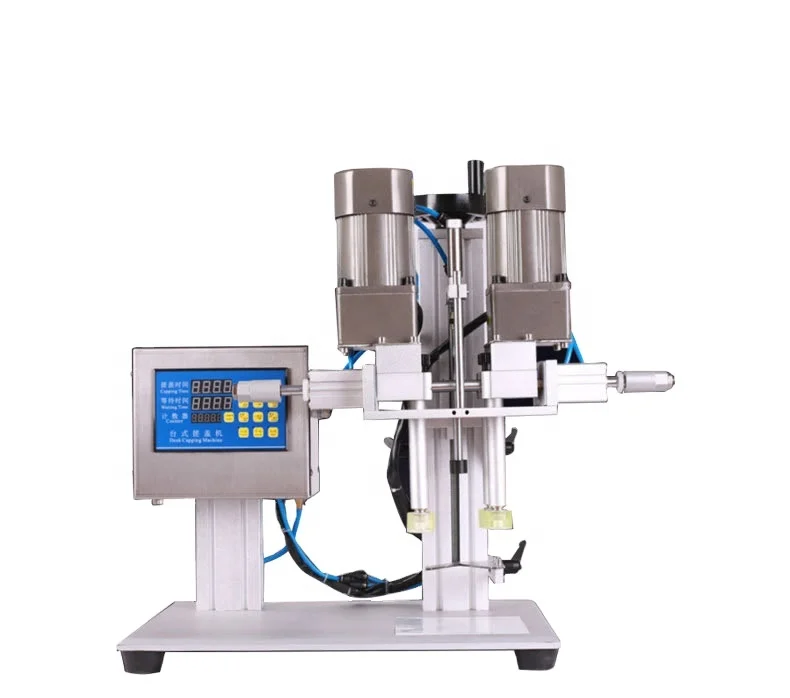 XLSGJ-6300 Desk top pneumatic semi-auto capping machines for triggers Semi automatic twist off trigger spray pet screw capping
