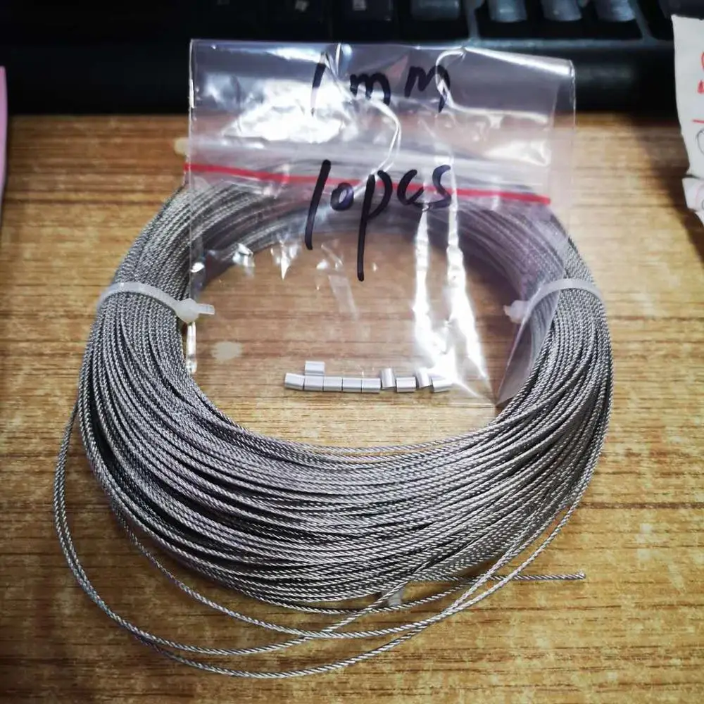 ferrules for cable 1.0mm Single Aluminum sleeves for Rigging Trace Leader Crimps,