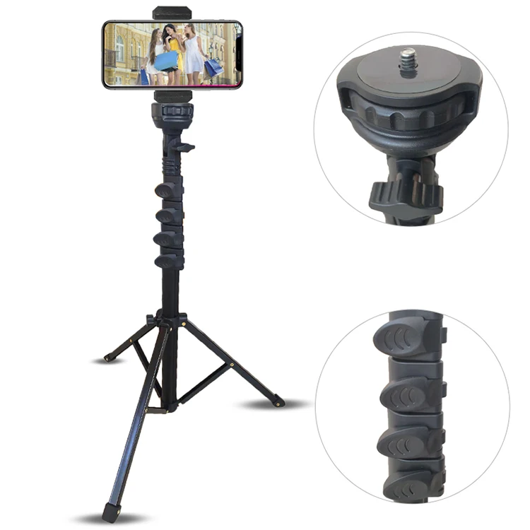 
Photography ring light stand 1.6 meters mobile phone travel tripod stand for live streaming tiktok 
