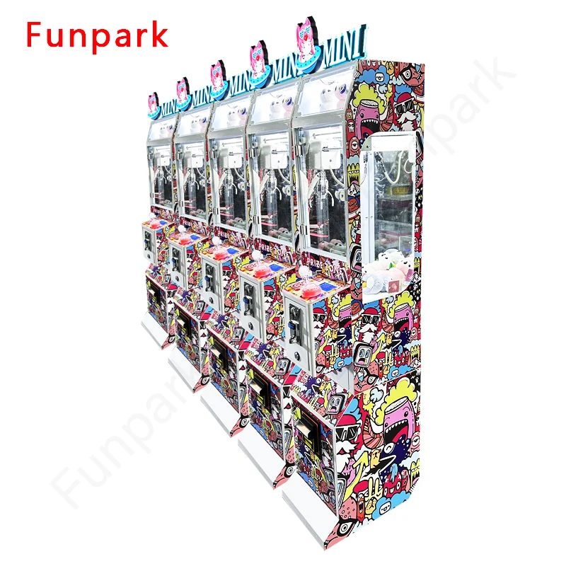 Hot Sale Custom Mini Super Claw Crane Machine Arcade Multiple Colour Mega Mini Claw Machine Bill Acceptor Coin Operated Games