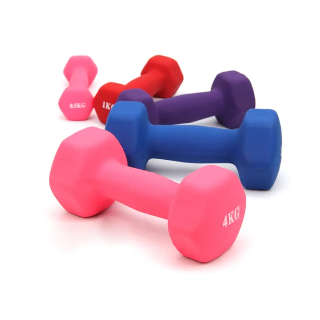 Neoprene Rubber Hex ladies dumbbell for women at  ym And Home
