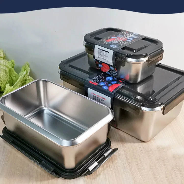 Food container storage lunch box set stainless steel 316 metal box lunch box