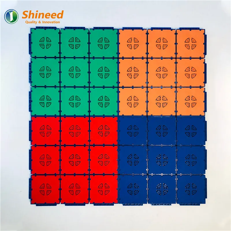 High Duty Plastic PP Sports Flooring Tile For Basketball Court Flooring Material Kids Playground Floor Kindergarten