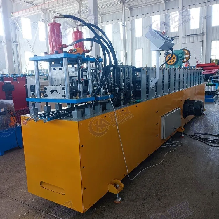 America Perforated Type 125mm Width 0.7-1.2mm Thickness Roller Shutter Door Slat Roll Forming Machine