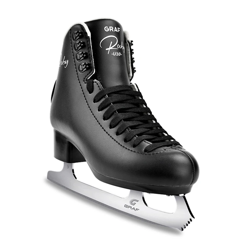 GRAF Graceful Design Wholesale High Quality Ice Figure Skates High-end Skates Cool Black Figure Ice Skates for Girls and Boys