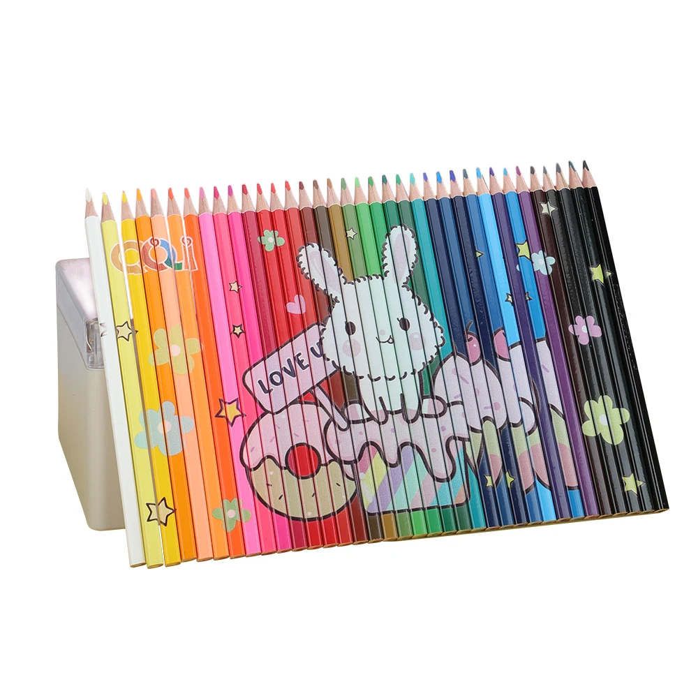Stationery Supplies Custom Hot Sale Office School 36C Colored Pencils Set Jigsaw Puzzle OEM Drawing package Coloring Writing Set