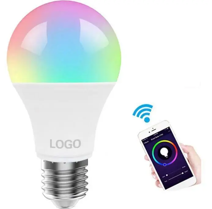 Tuya Google Assistant Alexa 9w Wifi Rgb Multicolor E26 E27 2700k-6500k Dimmable Smd Lights Diy Lamp Home Led Smart Home Lighting