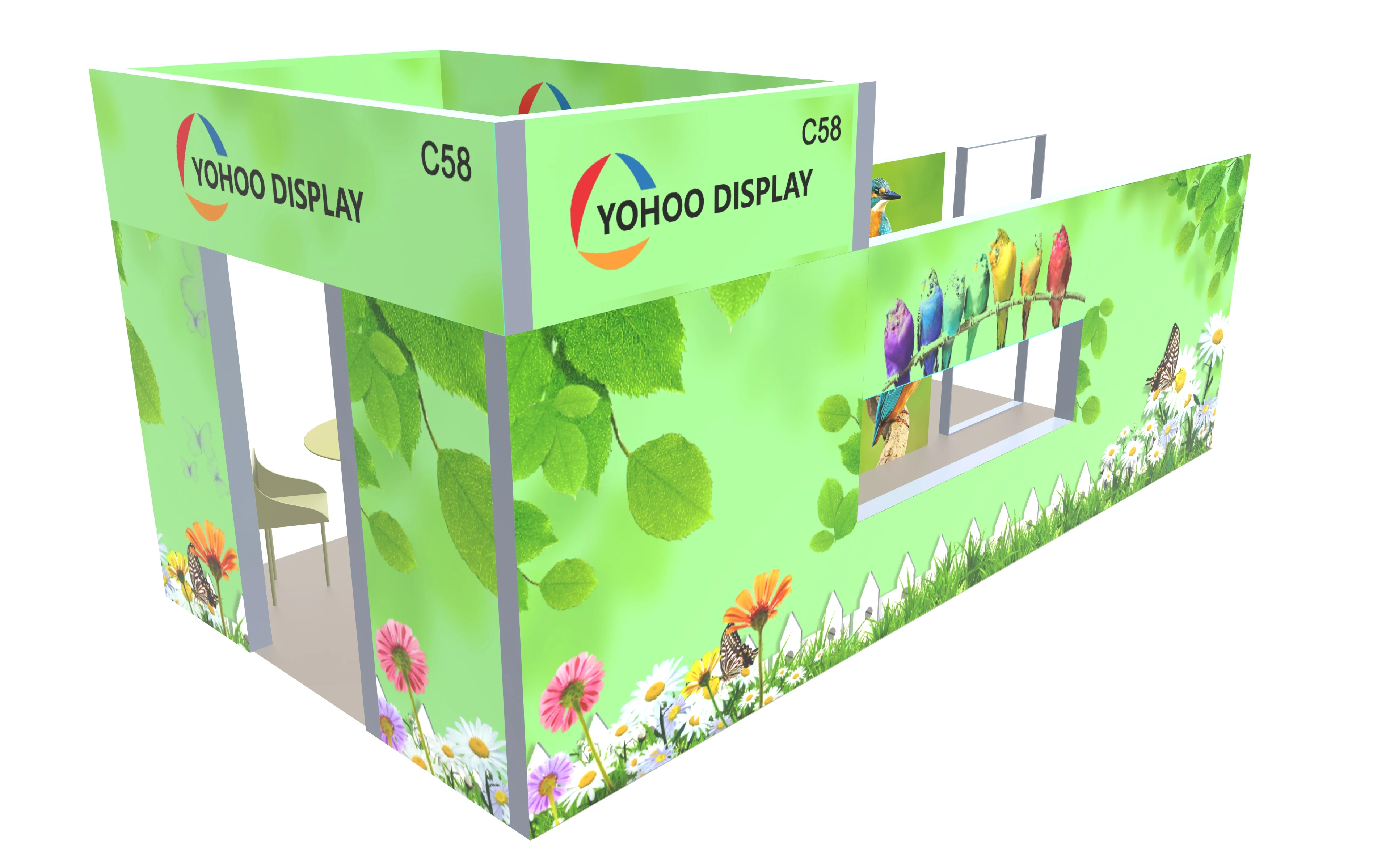 Customized Newly Design Aluminum Frame Quick Build Promotional Advertising Trade Show Display Equipment Trade Show Booth