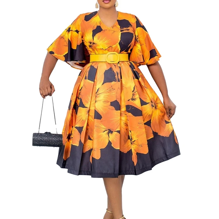 Roupas Femininas Vestidos African Moroccan Kitenge Rasta Plus Size Woman Clothe Wholesale Clothes Turkey Dresses