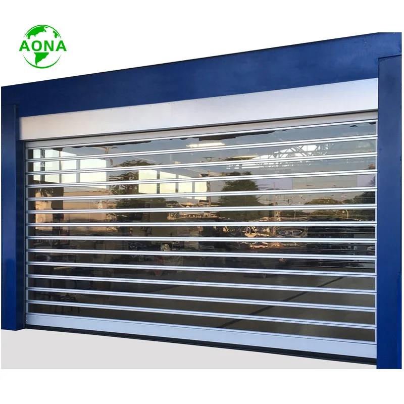 Automatic Practical Transparent PVC Roller Shutter Doors