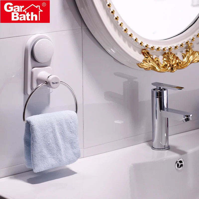 Customized Dishcloth Hanger Bathroom Shower Hand Towel Hanger Vacuum Suction Cup Towel Ring