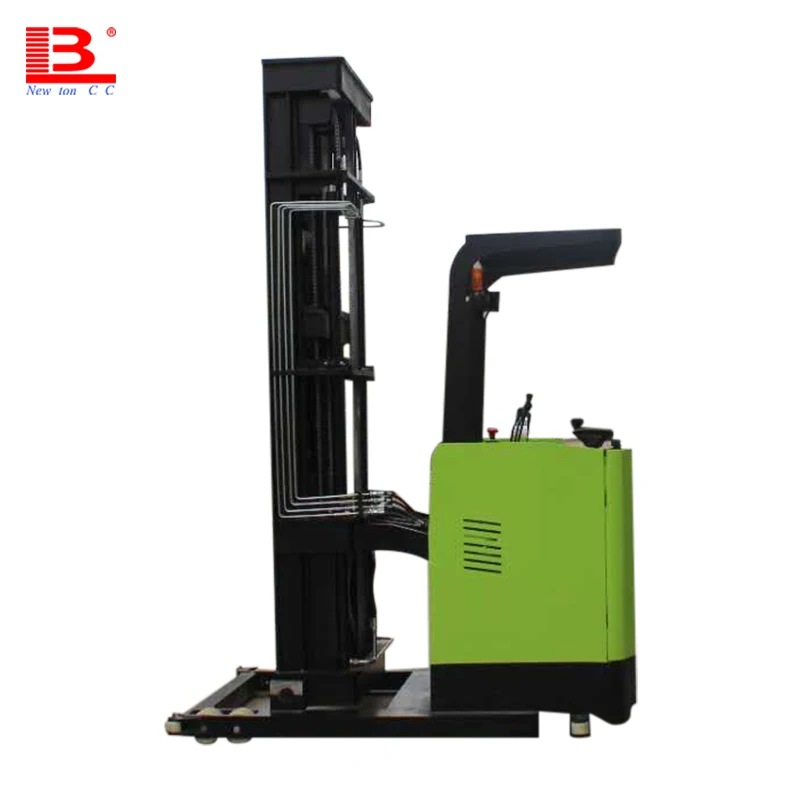 Узкий вилочный погрузчик, полностью электрический штабелер для поддонов 1000 кг 1500 кг, контейнер-полка, электрический штабелер