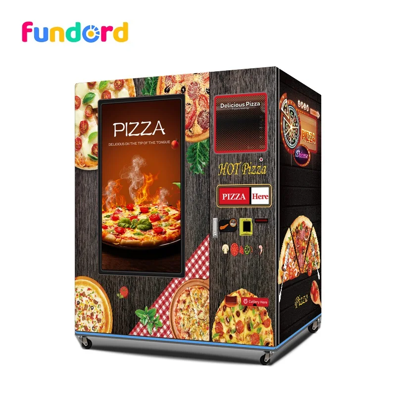 Fundord Self Heating Pizza Vending Machine Outdoor Self Service Automatic Pizza Vending Machine