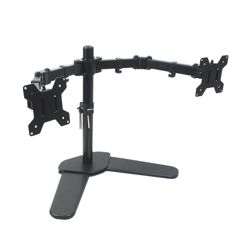 METAL ADJUSTABLE DOUBLE ARM MONITOR STAND