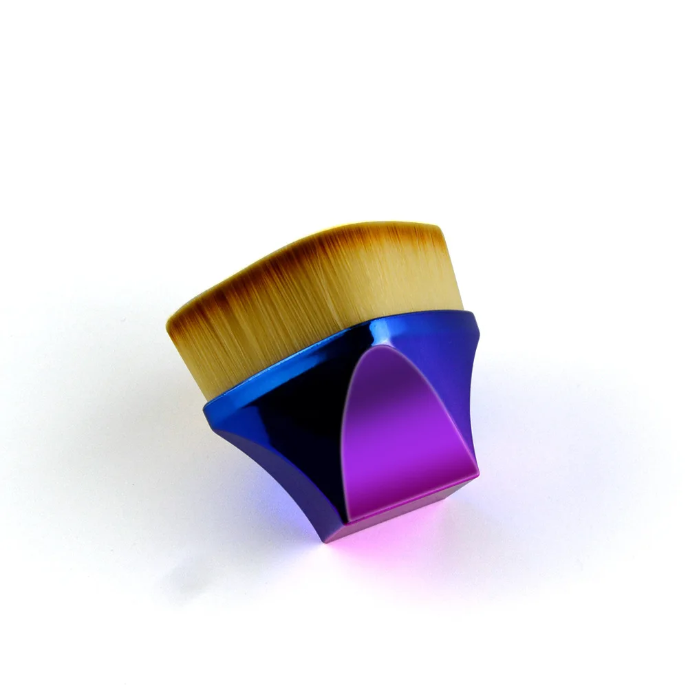 Vegan makeup brushes synthetic hair BB cream flat kabuki rhombic portable single makeup brush