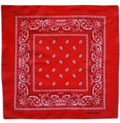 100% cotton hair accessories bulk head hair band men femme printing custom bandana scarf for women