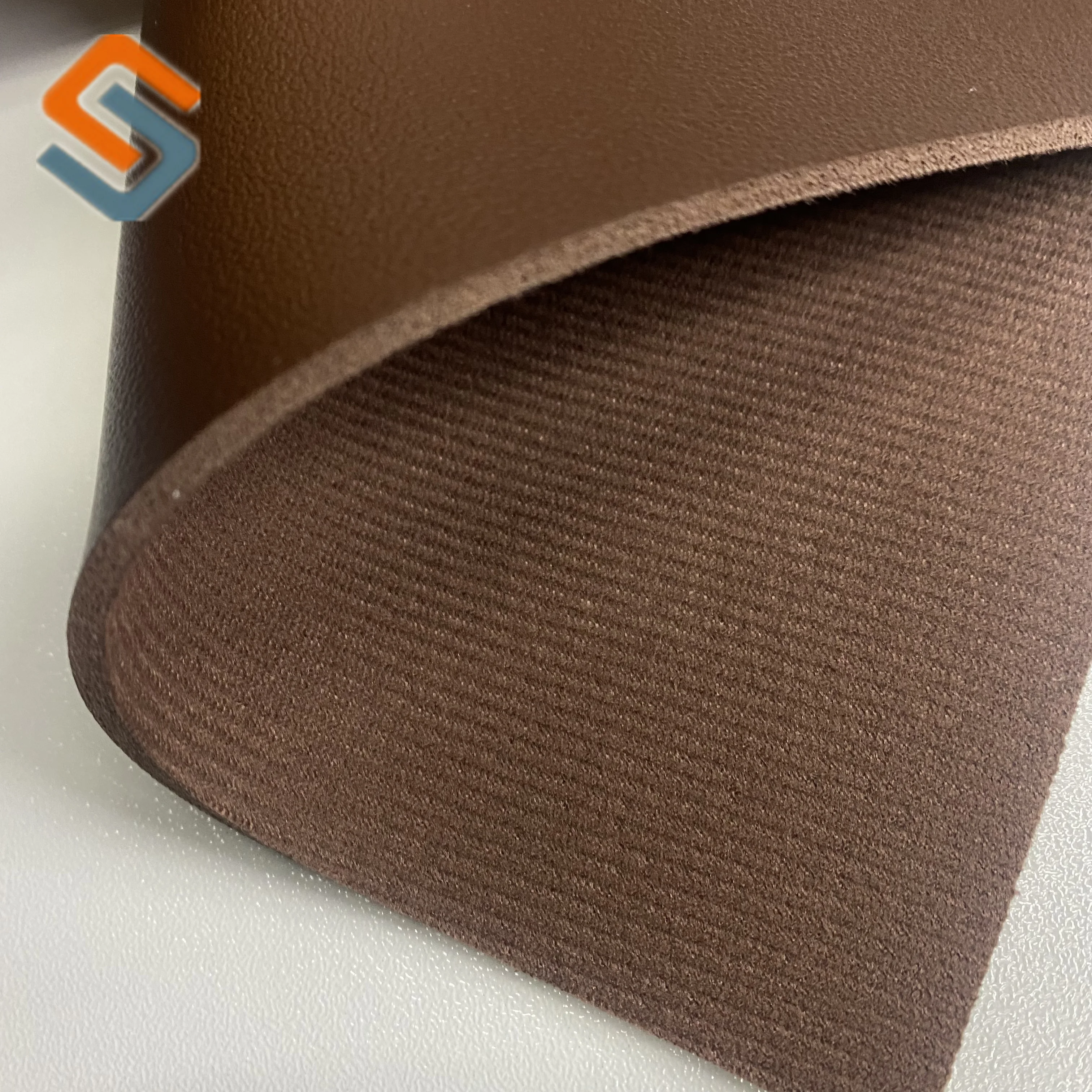 Durable 2.4mm thickness pvc saffiano synthetic leather fabric for making footwear