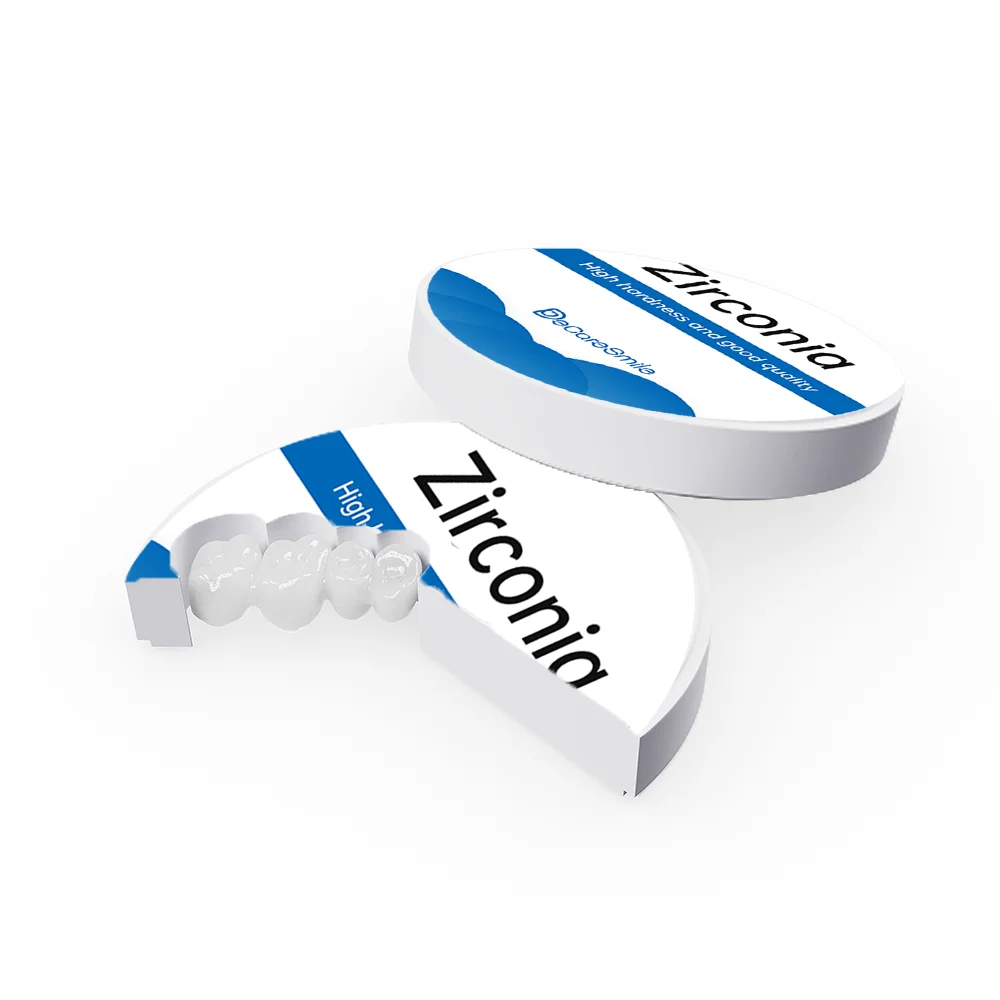 Zirconia Dental Blocks Disc CAD CAM Lab Implant Zirconium for Porcelain False Teeth Machinery Ce Orthodontic Materials Colorful