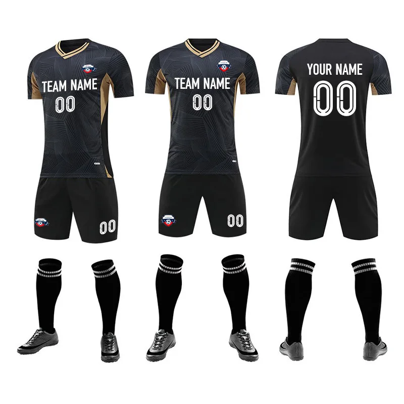 Manufacturer Custom Soccer Jersey Men Quality Football Uniform Training Sport Men Soccer Wear Uniform Sets