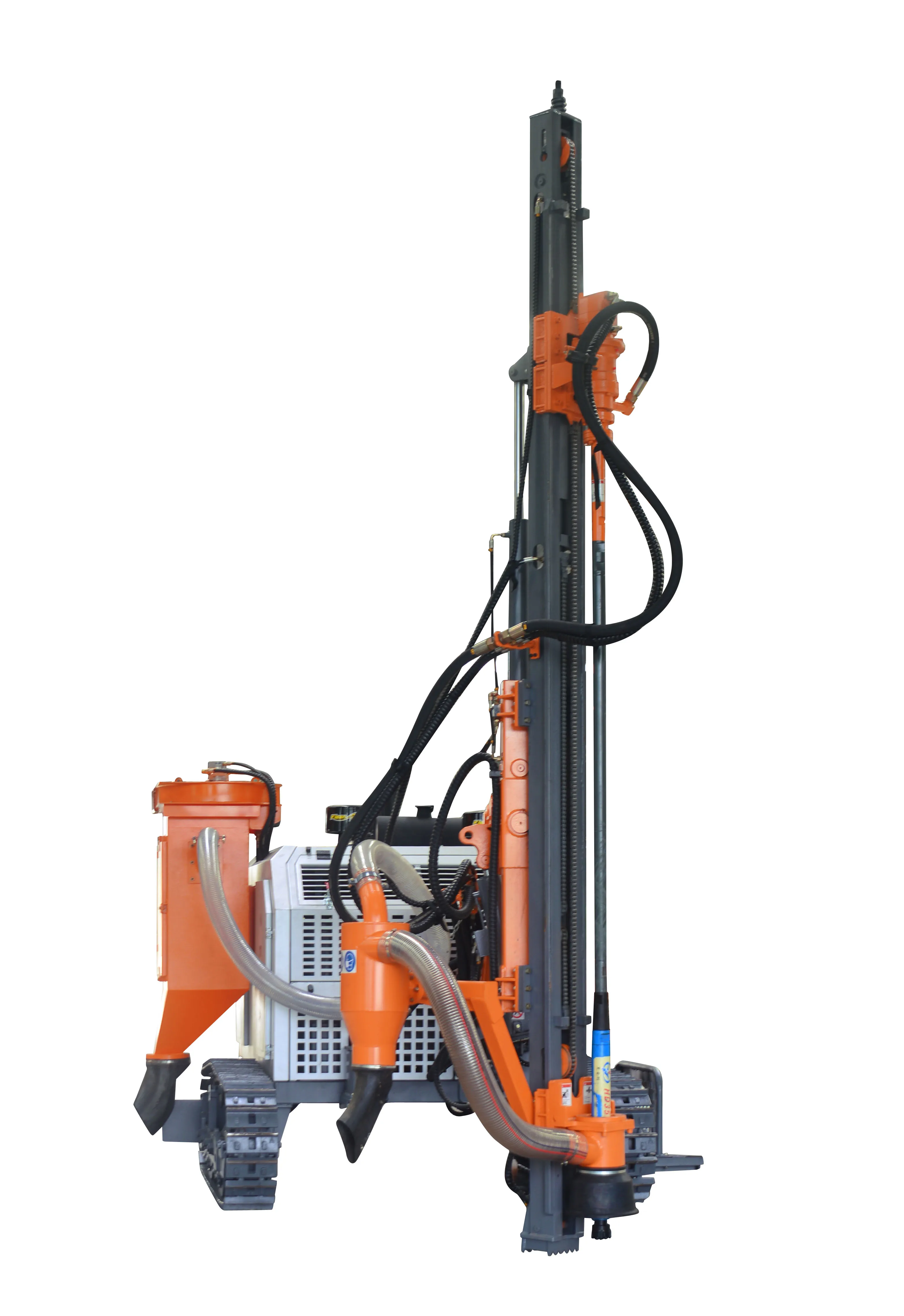 High efficient crawler mounted integrated DTH surface mine drill rig machine for sale D535T