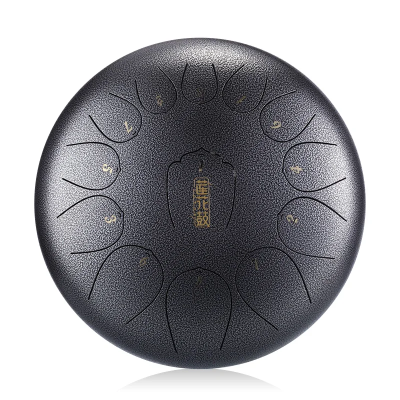 
Wholesale Titanium Steel Alloy 13 Notes 12.5 Inch Steel Tongue Drum Handpan Drum Steel For Beginners 