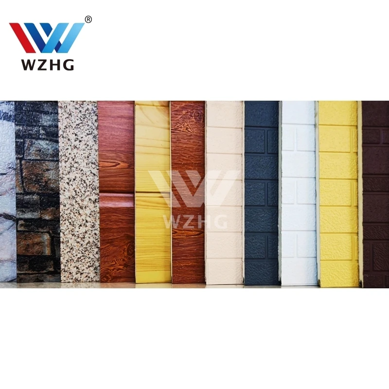 Eco-friendly faux brick exterior cladding polyurethane foam metal siding structural insulated panel for building facade