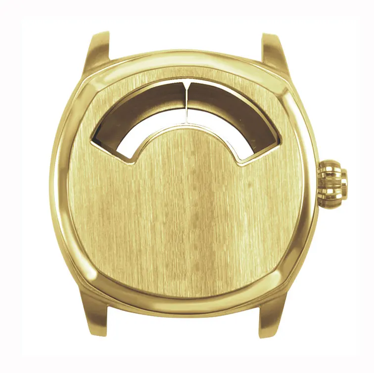 Scalloped Dial Stainless Steel Watchcase Made in China Suitable for PT2813 Movement watch mechanism parts
