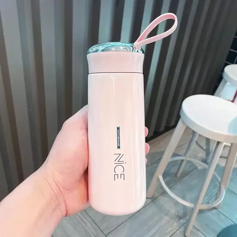 Nce Motivational Glass Water Bottle for Promotional Cup Glass Cute Gift Drinkware For School