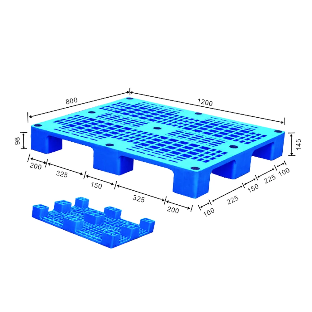 OEM 120x80 см синий или черный односторонний HDPE евро поддон