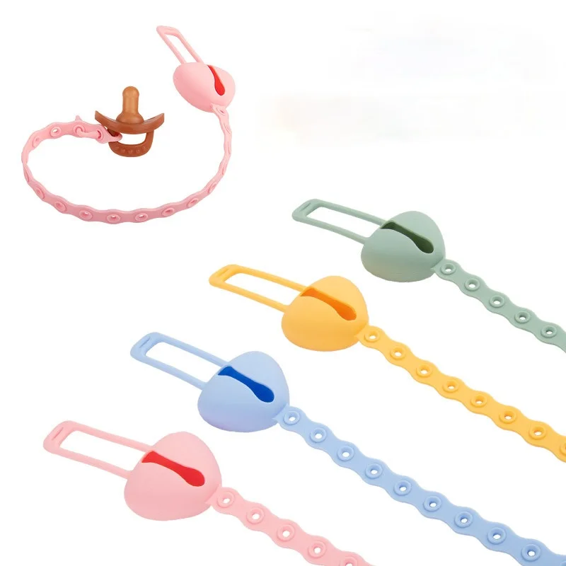 Hot Baby Toy Strap Adjustable Baby Teething Soother Infants Baby Pacifier Nipple Chain Clip Holder Sippy Cup Holder Strap 50PCS