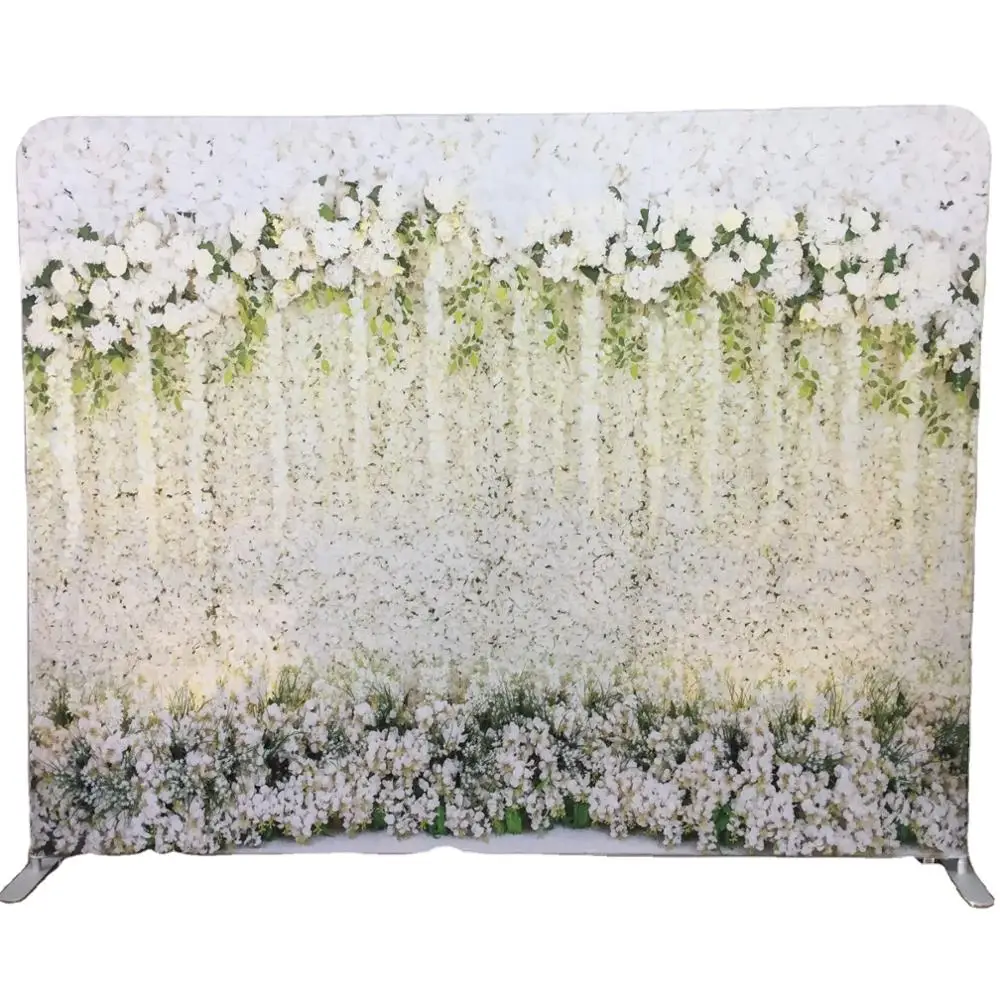 High quality and portable photo backdrop stand with tension fabric display backdrop