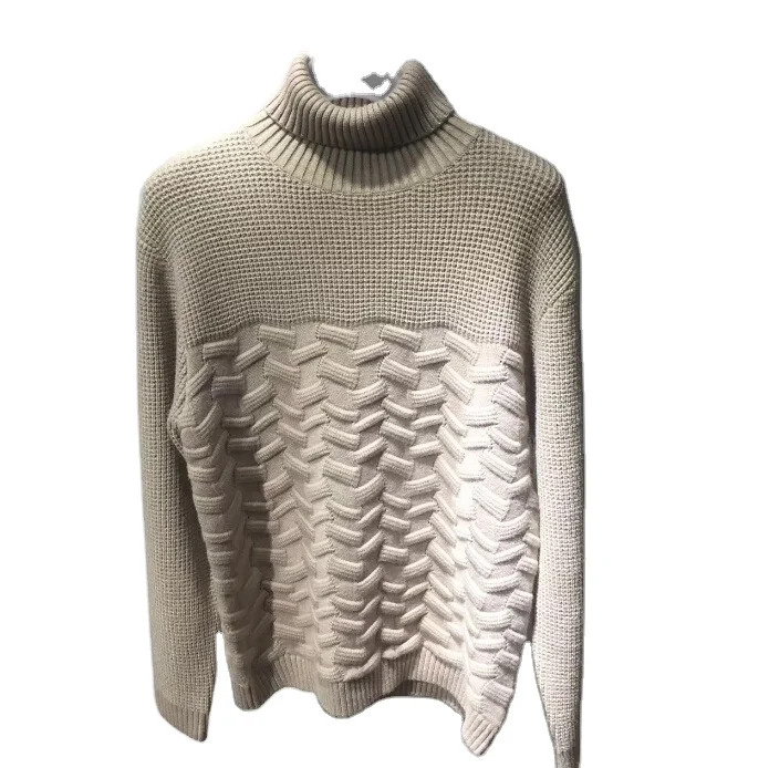 men pullover long sleeve knit sweater turtle neck winter fashion loose casual sweaters