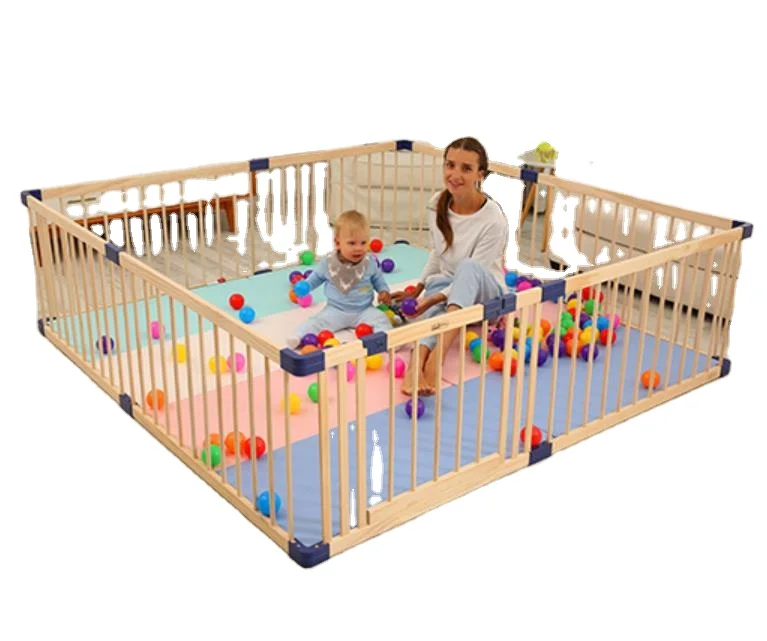 Заводская поставка детский Деревянный Манеж paulownia безопасный игровой центр