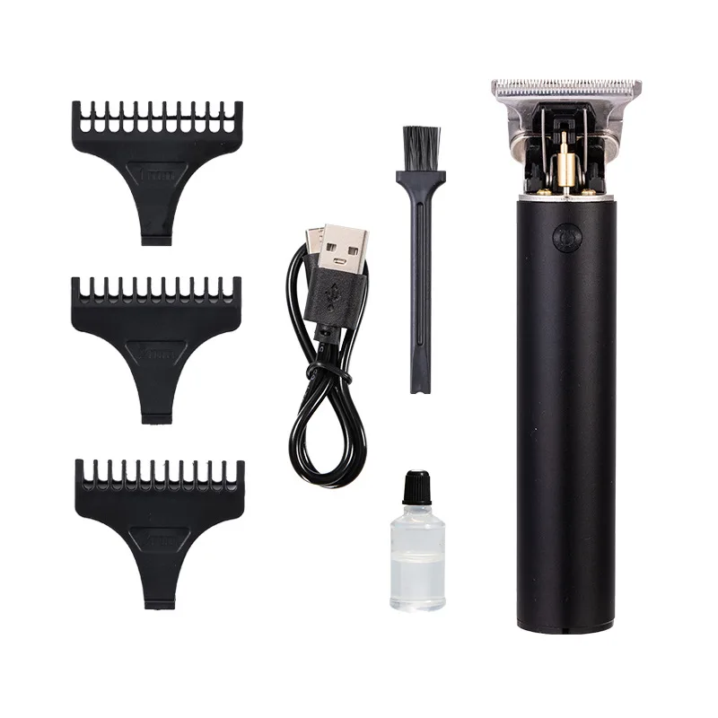 2022 hot sale Barber Professional Hair Cordless LCD USB Hair Trimmer Gold Silver t9 Hair Cutting Machine barbe