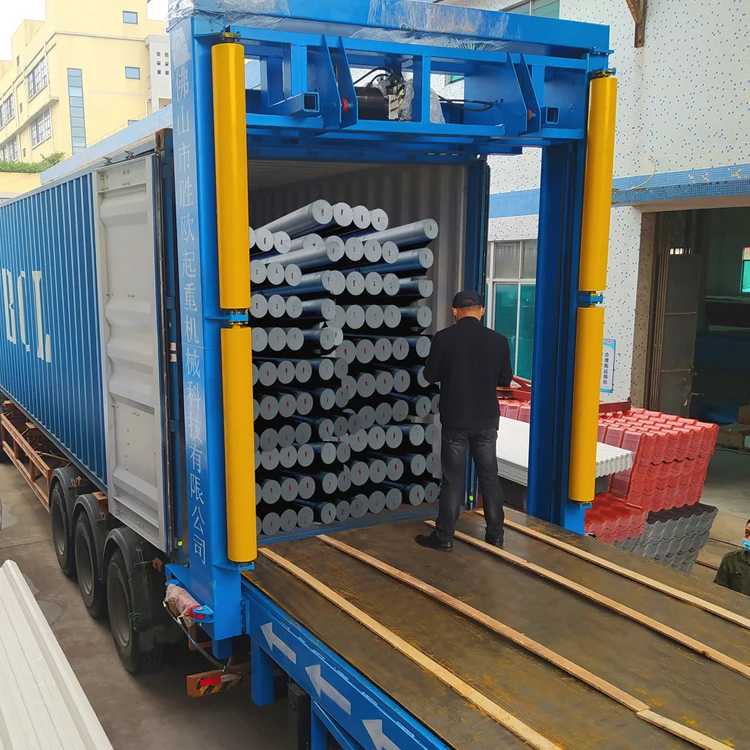 Autometic container loading equipment system loading Wood and timber in one shot to get the high loading efficiency