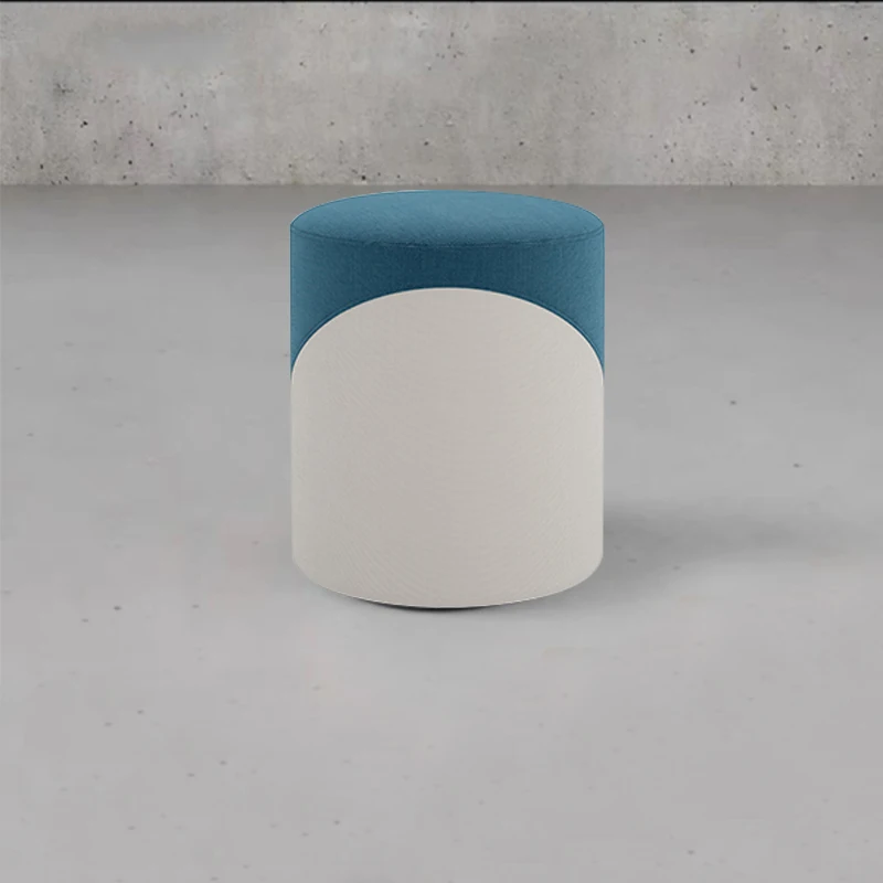 New Design Modern simple fabric super soft sofa stool full stool sit comfortable skin friendly pu leather for office