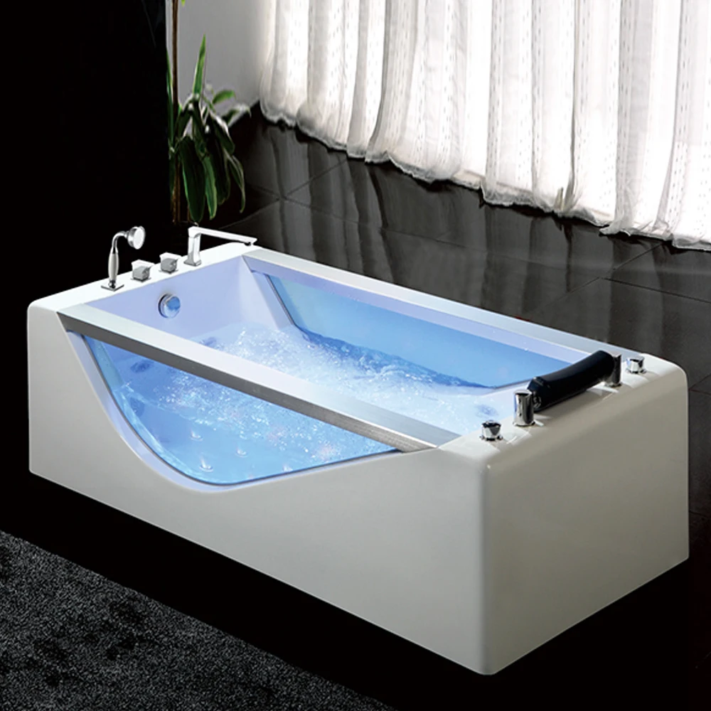 HS-B262 freestanding bath tub/ glass bathtub freestanding