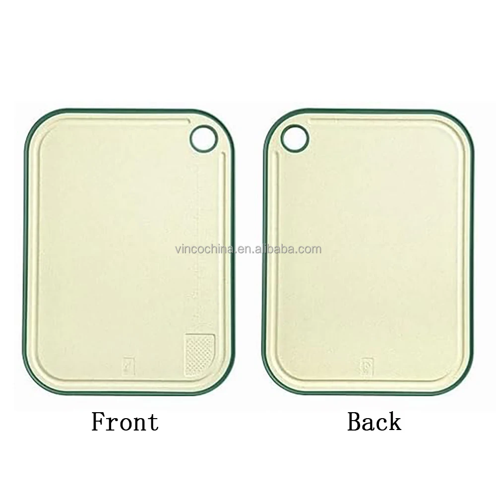 Non-slip Double-sided Hanging Abrasive Chopping Cutting Board With Frosted Board Surface and Spillage-proof Sink
